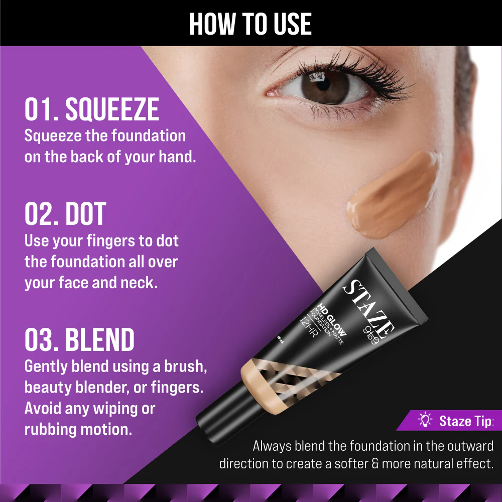 HD Glow Foundation - 222W Sand - Image 4
