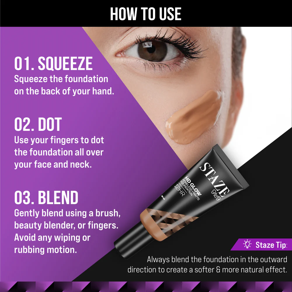 HD Radiance Foundation - 325W Almond - Image 4