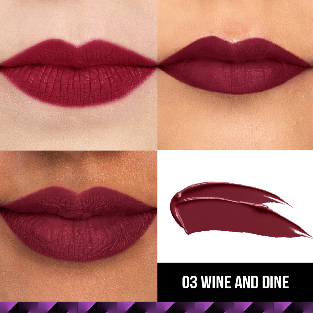 Lips Don’t Lie Liquid Lipstick - 03 Wine and Dine - Image 4