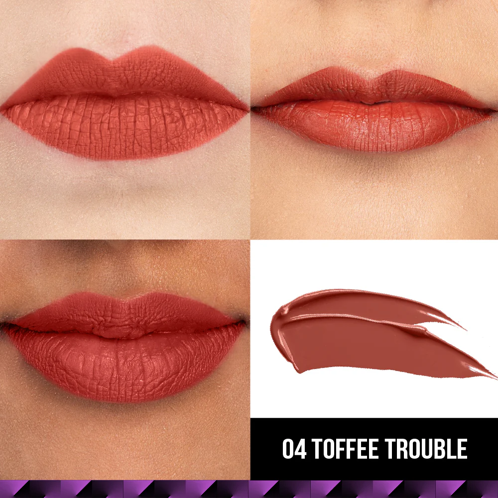 Lips Don’t Lie Liquid Lipstick - 04 Toffee Trouble - Image 4