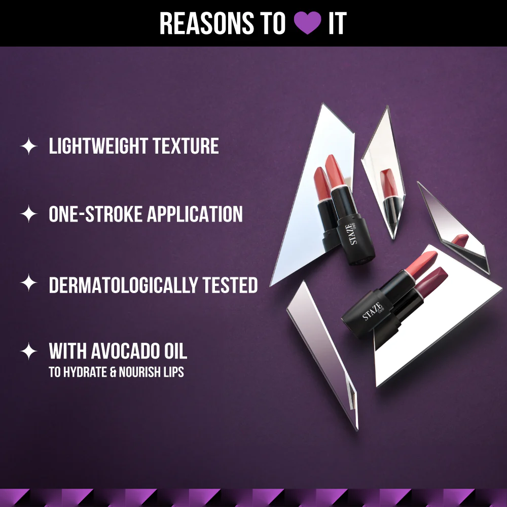 Love Tri-Angle 3 In 1 Lipstick - 02 Scarlet Whisper - Image 5
