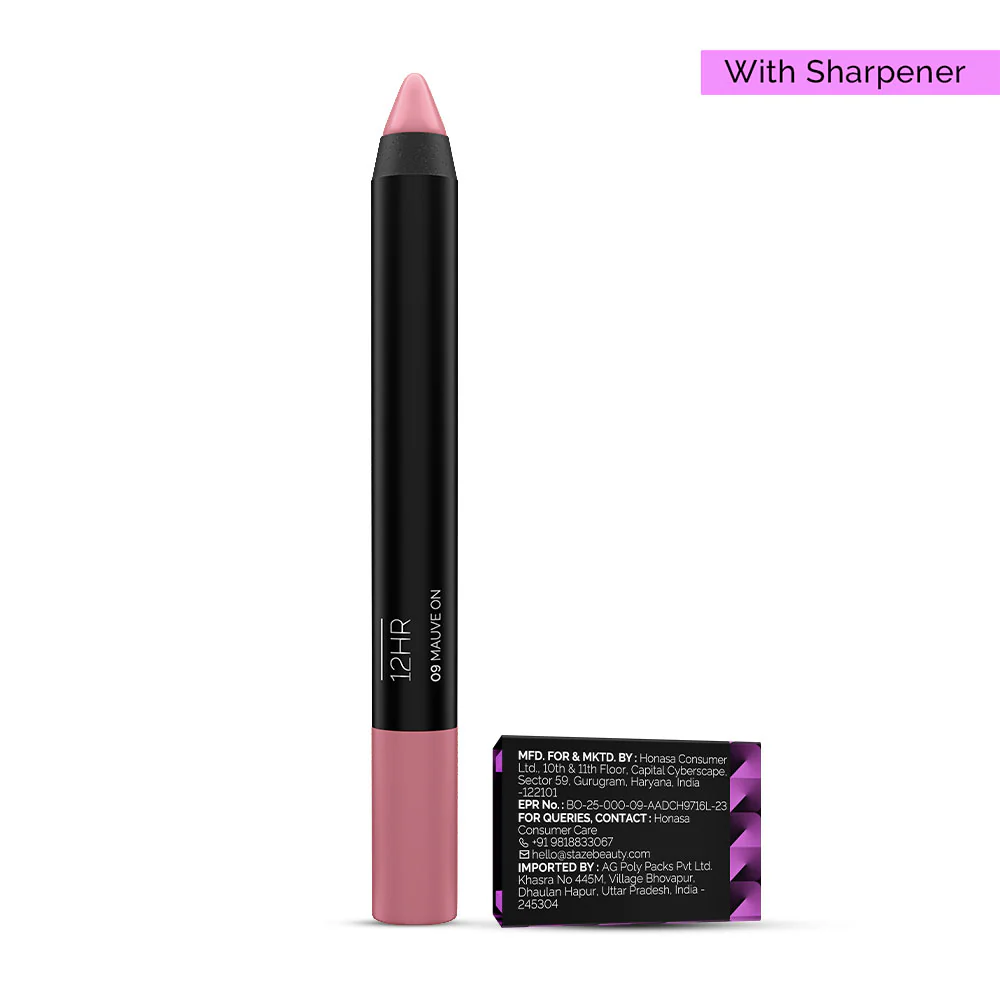 Pout On Lip Crayon 09 Mauve On with Sharpener - Image 7