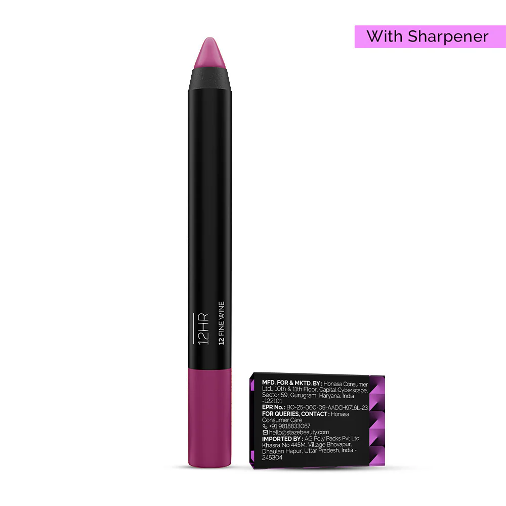 Pout On Lip Crayon 12 Fine Wine with Sharpener - Image 7