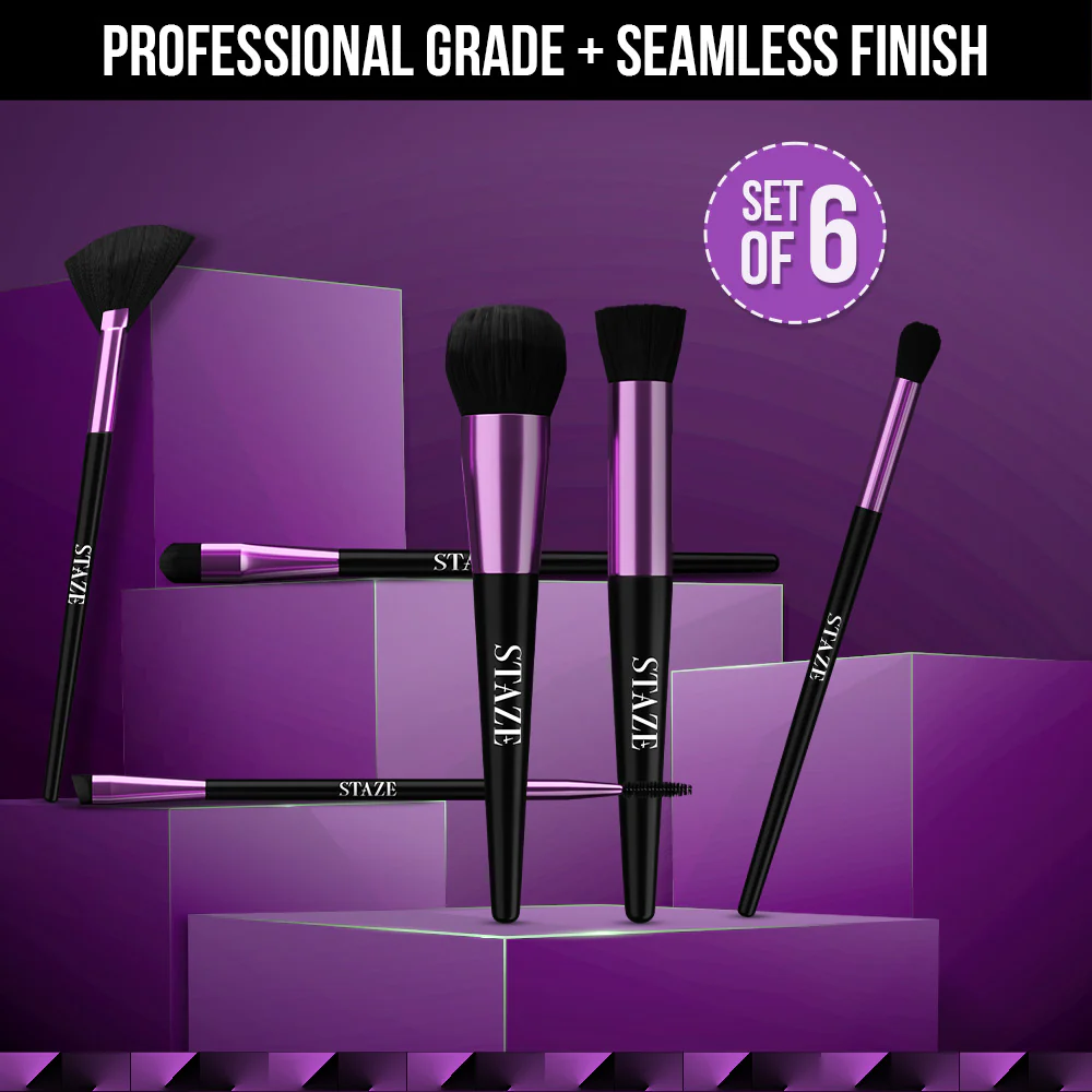 Studio Finish Set of 6 Makeup Brushes - Image 4