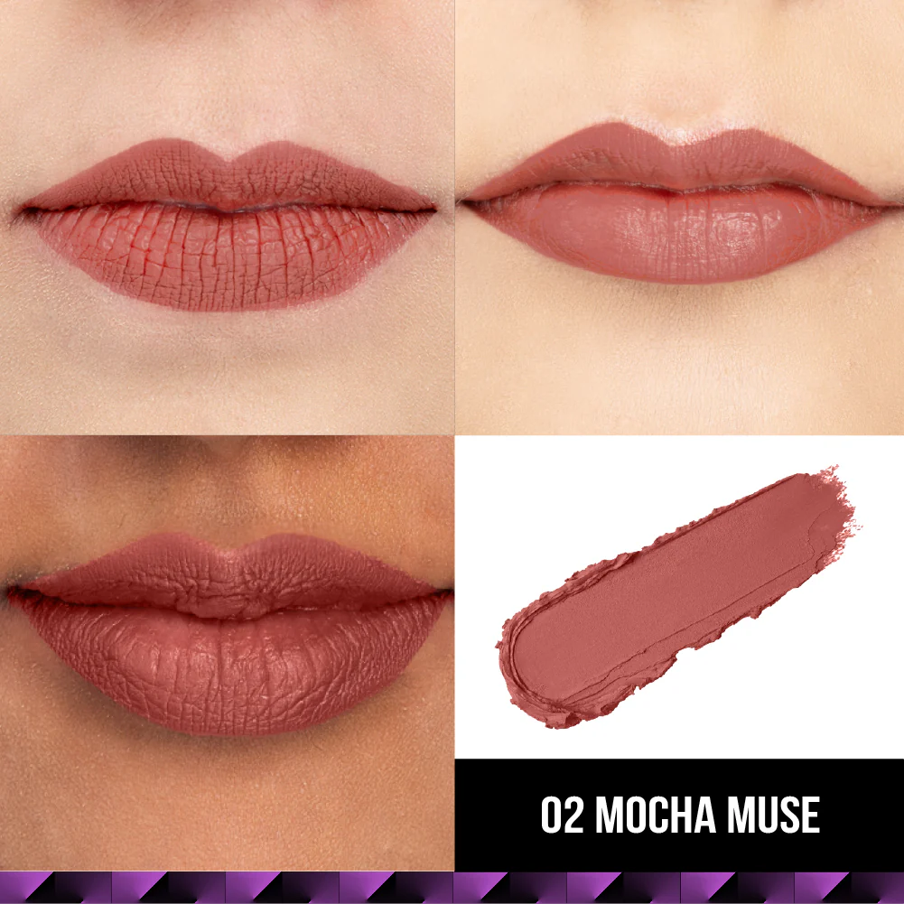Velvet Kiss Lipstick - 02 Mocha Muse - Image 4