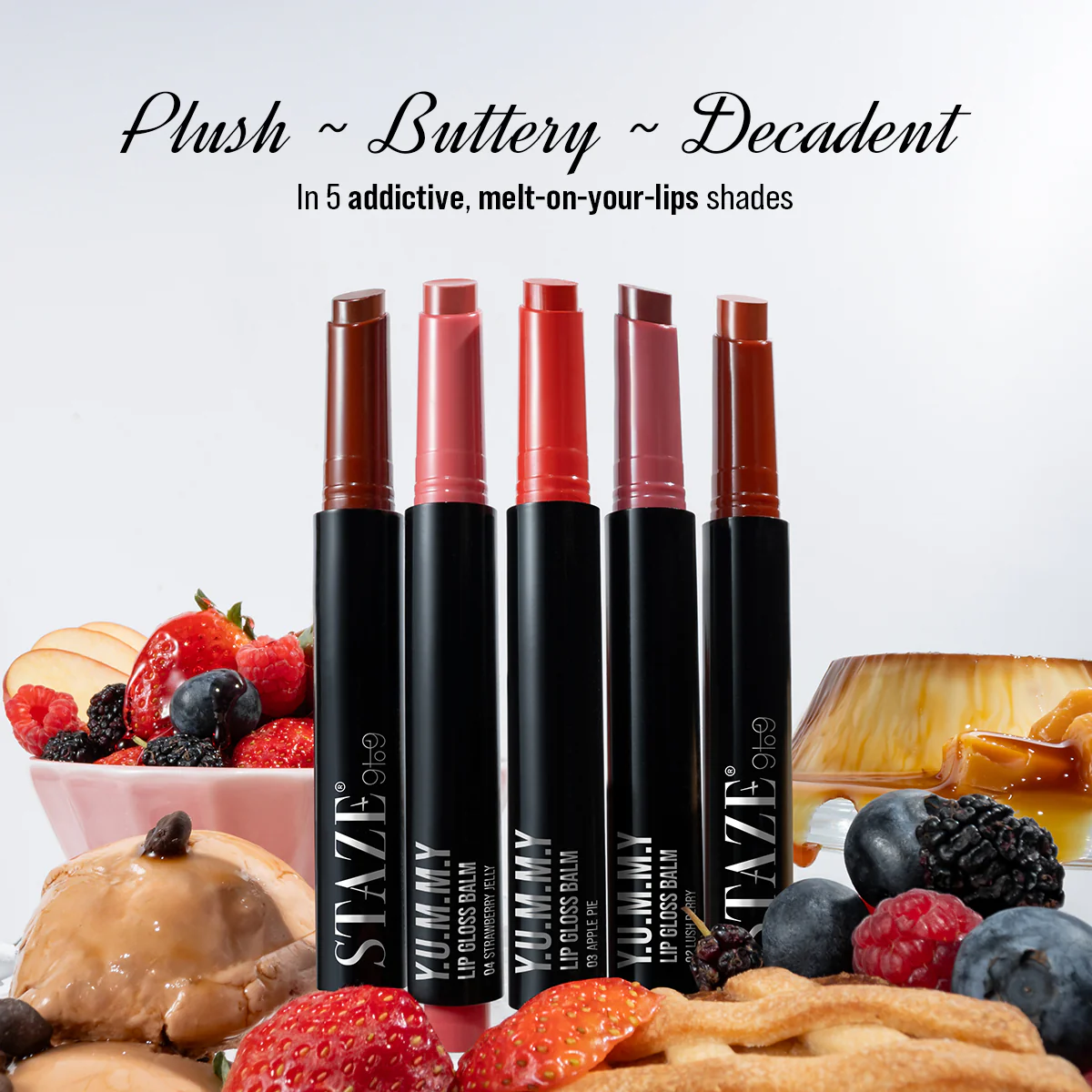 Y.U.M.M.Y Lip Gloss Balm - 02 Lush Berry - Image 7